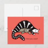 猫の母保護可愛い子猫愛の母 ポストカード (正面/裏面)