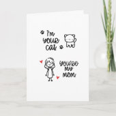 猫の母誕生日カード カード (正面)