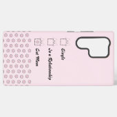 猫の母 かわいい猫の足 ピンクのSamsung Galaxyケース Samsung Galaxyケース (裏面横)