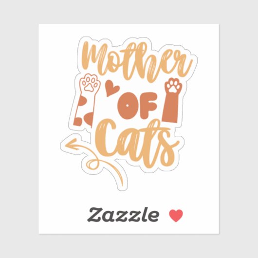 猫の母 シール (シート)