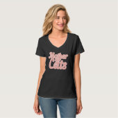 猫の母 – 動物 – 猫 – 女性 Tシャツ (正面フル)