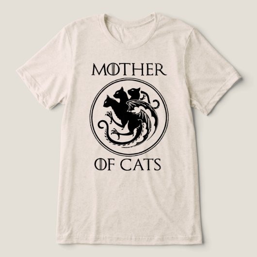 猫の母 神話の紋章 トライブレンドTシャツ (デザイン正面)