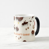 猫の毛がマグ気にしないおもしろい – 猫用コーヒーカップ モーフィングマグカップ (正面右)