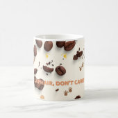 猫の毛がマグ気にしないおもしろい – 猫用コーヒーカップ モーフィングマグカップ (中央)