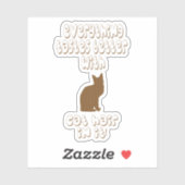 猫の毛が入った方が美味しい！ シール (シート)