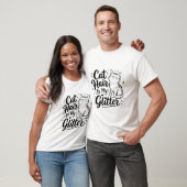 猫の毛が私のラメ – 面白い猫好きTシャツ Tシャツ (ユニセックス)