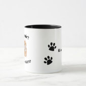 猫の毛なんて気にしない マグカップ (中央)