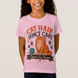猫の毛なんて気にしない Tシャツ