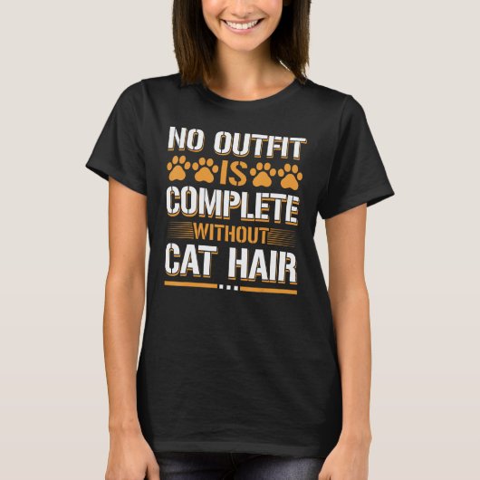 猫の毛のない完全衣装 Tシャツ (正面)