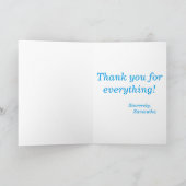 猫の毛の方がおいしい子猫 サンキューカード (内部)