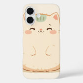 猫の毛はふわふわで、少し光沢のある質感です。 Case-Mate iPhoneケース (裏面)