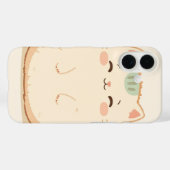 猫の毛はふわふわで、少し光沢のある質感です。 Case-Mate iPhoneケース (裏面 (横))