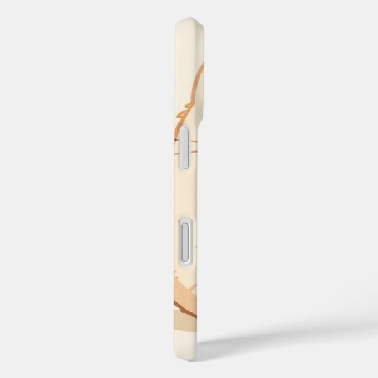猫の毛はふわふわで、少し光沢のある質感です。 Case-Mate iPhoneケース (裏面 / 右)