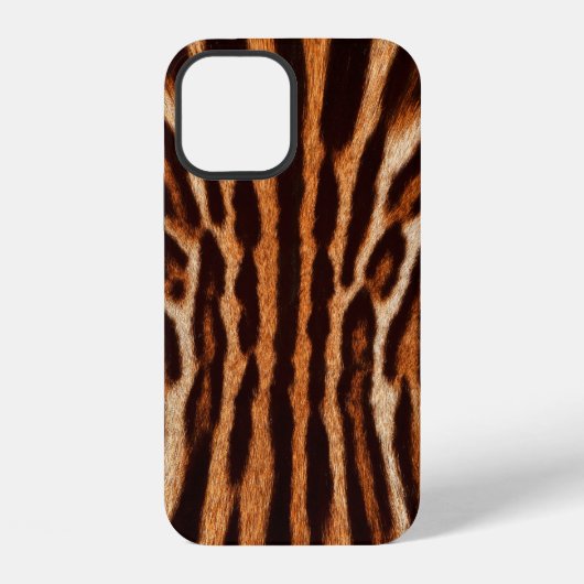 猫の毛皮の背景 iPhoneケース (裏面)