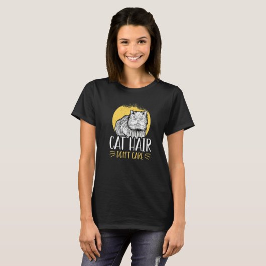 猫の毛 Tシャツ (正面フル)
