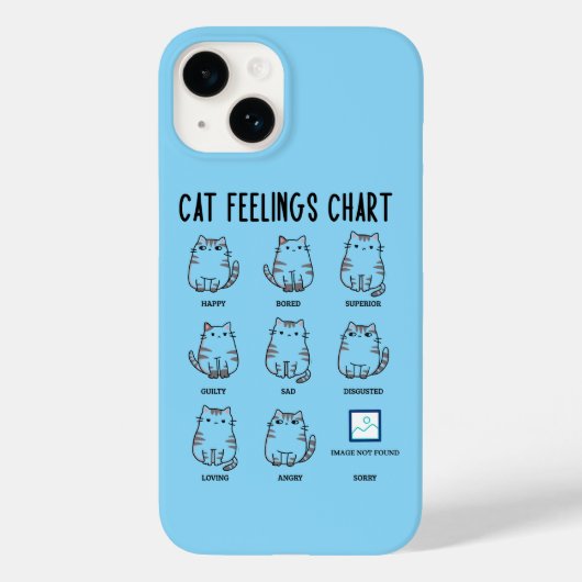 猫の気分チャート Case-Mate iPhoneケース (裏面)