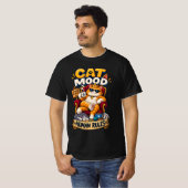 猫の気分、人間のルール Tシャツ (正面フル)