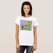 猫の気球の競争 Tシャツ (正面フル)