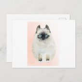 猫の水彩 ポストカード (正面/裏面)