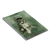 猫の水絵画色 ノートブック (右側)