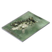 猫の水絵画色 ノートブック (左側)