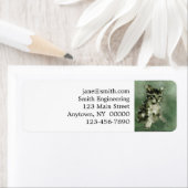 猫の水絵画色 ラベル (インサイチュ)