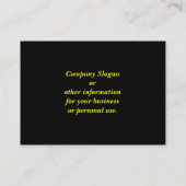 猫の永続的な虹のねじれ 名刺 (裏面)