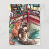 猫の波止場 ポストカード (正面)