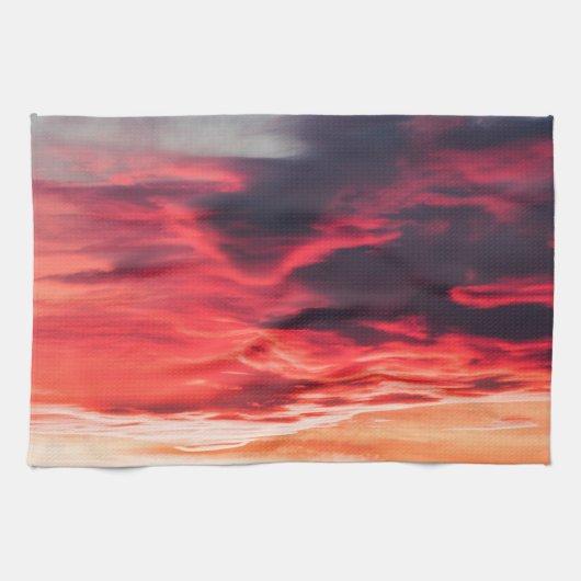 猫の波 キッチンタオル (横)