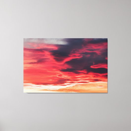 猫の波 キャンバスプリント (正面)