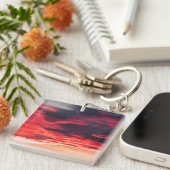 猫の波 キーホルダー (正面右)