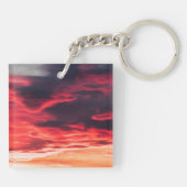 猫の波 キーホルダー (裏面)