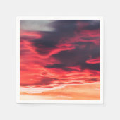 猫の波 スタンダードカクテルナプキン (正面)