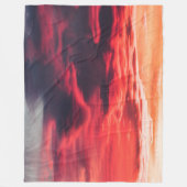 猫の波 フリースブランケット (正面)