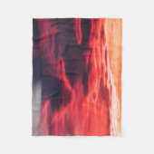 猫の波 フリースブランケット (正面)