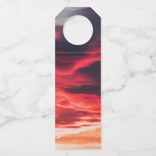 猫の波 ボトルネックタグ (正面)