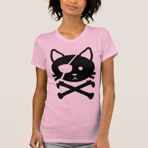 猫の海賊Tシャツ Tシャツ