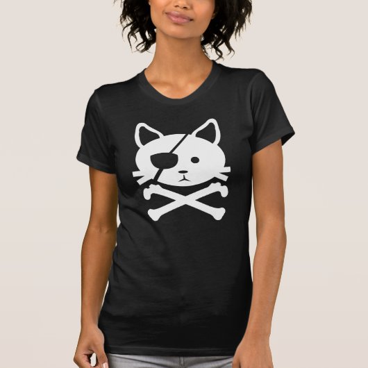 猫の海賊Tシャツ Tシャツ (正面)