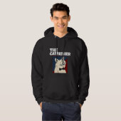 猫の父さんTシャツパーカー パーカ (正面フル)