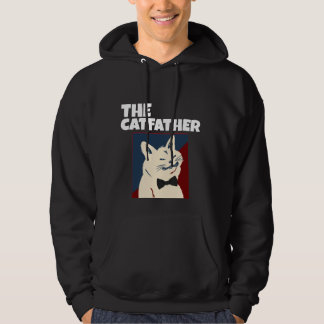 猫の父さんTシャツパーカー パーカ