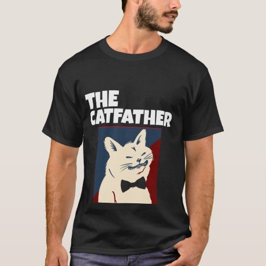 猫の父の日TシャツTシャツ Tシャツ (正面)