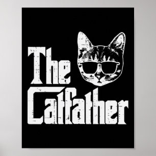 猫の父親おもしろいのパパ父の日の映画パン ポスター