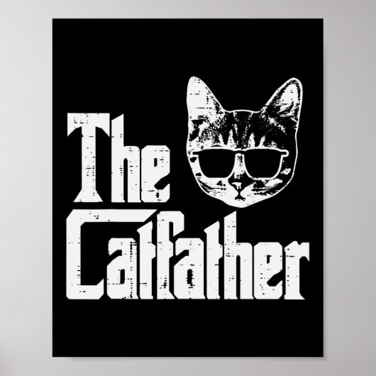 猫の父親おもしろいのパパ父の日の映画パン ポスター (正面)