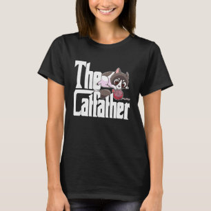 猫の父 猫教父 クレイジー かわいい 猫のパパ キティ Tシャツ