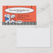 猫の犬の骨が欲しい！グルメペットフーズトマト 名刺 (正面/裏面)