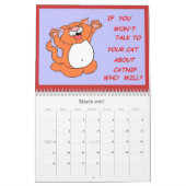 猫の猫の鳴き声のカレンダー カレンダー (3月 2027)