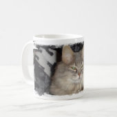 猫の猫の鳴き声 コーヒーマグカップ (正面左)