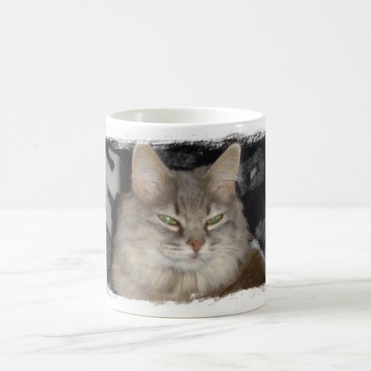 猫の猫の鳴き声 コーヒーマグカップ (中央)