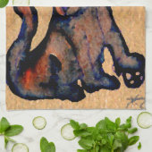 猫の猫itude猫の芸術のCatnessの態度 キッチンタオル (折り畳み)