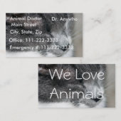 猫の獣医のプロフィールか名刺 名刺 (正面/裏面)